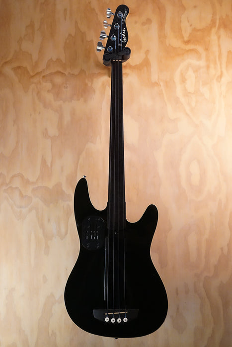 Godin A4 Fretless Bass Guitar Black, (Used)