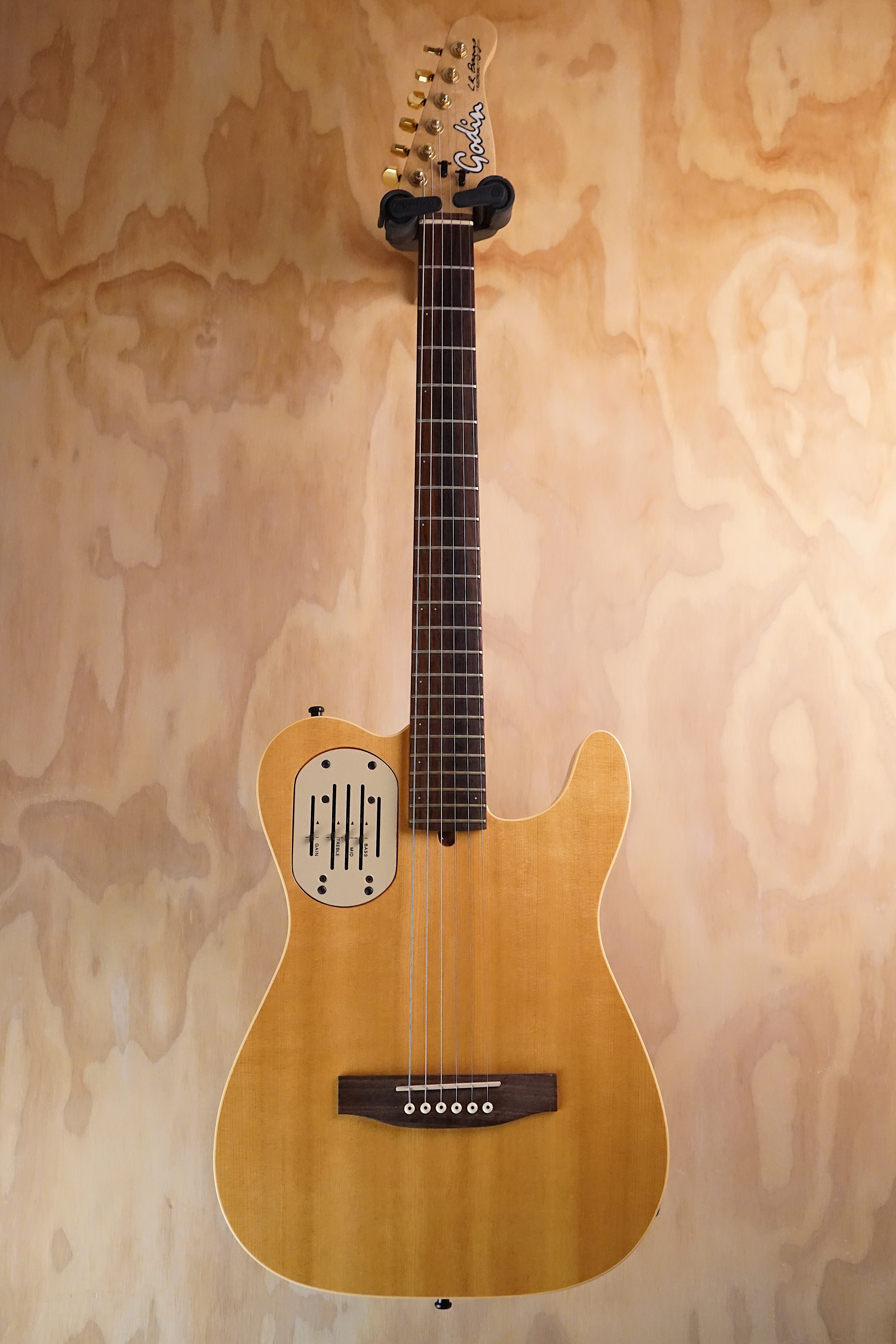 Godin Acousticaster Natural Cedar Top, (Used) - Fair Deal Music