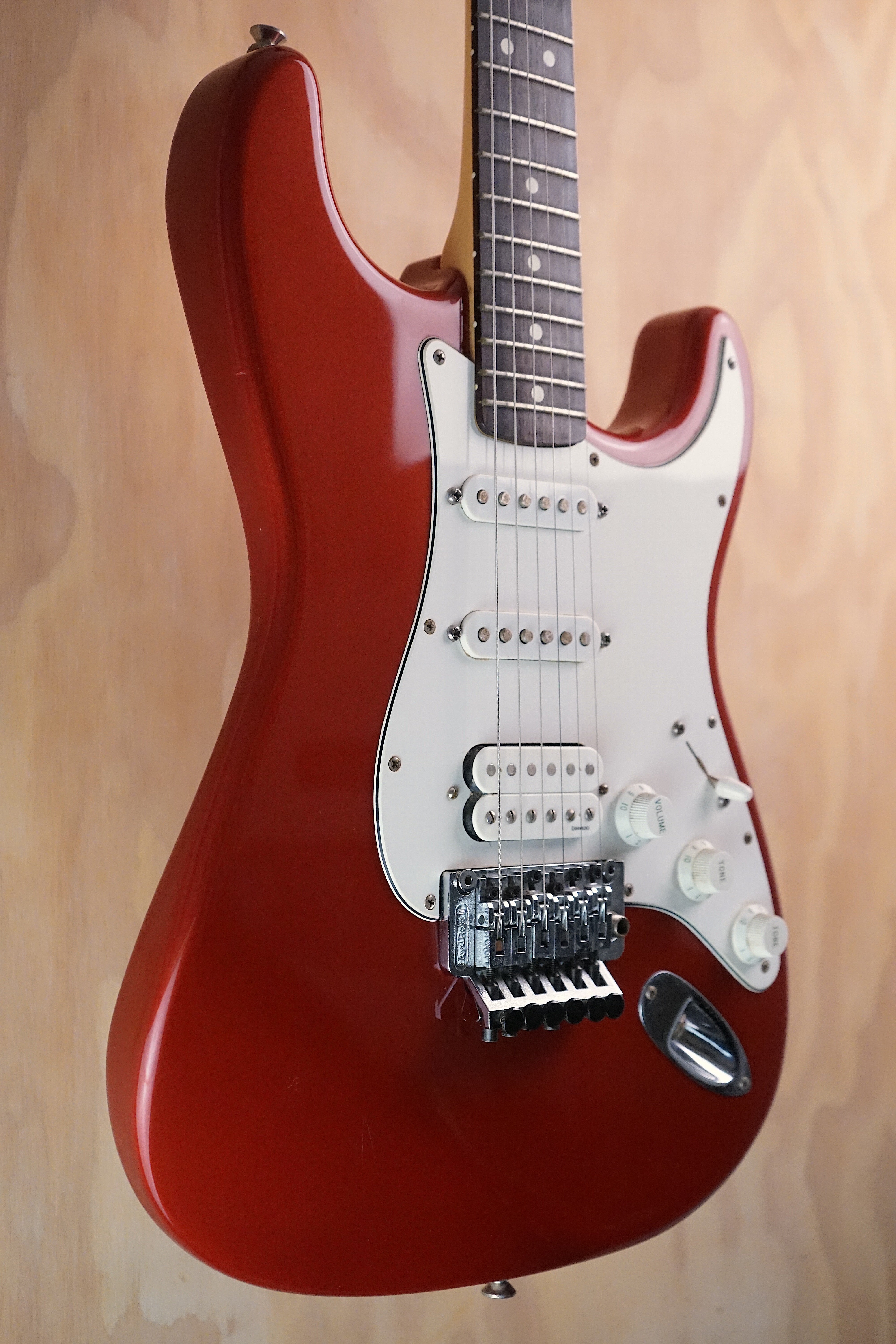 1995 Fender Richie Sambora Signature Standard Stratocaster Crimson Red Metallic, (Used) - Fair Deal Music