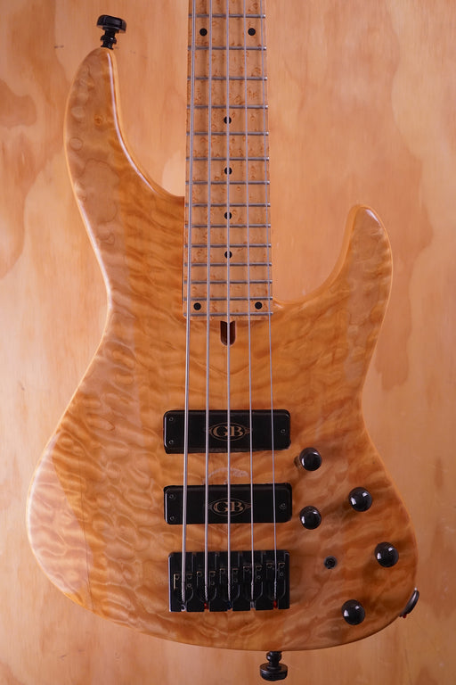 GB Guitars Bernie Goodfellow Spitfire 5 Bass in Natural, (Used) - Fair Deal Music