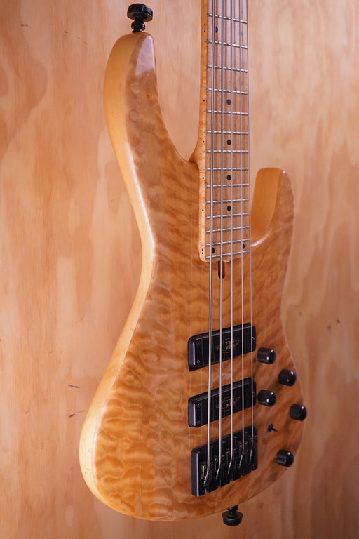 GB Guitars Bernie Goodfellow Spitfire 5 Bass in Natural, (Used) - Fair Deal Music