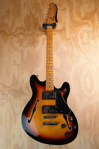Squier Classic Vibe Starcaster 3-Tone Sunburst Semi-Hollow Electric Guitar, (Used)