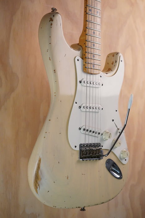 1998 Fender Custom Shop ’50s Cunetto Relic Stratocaster Vintage Blonde Electric Guitar, (Used)