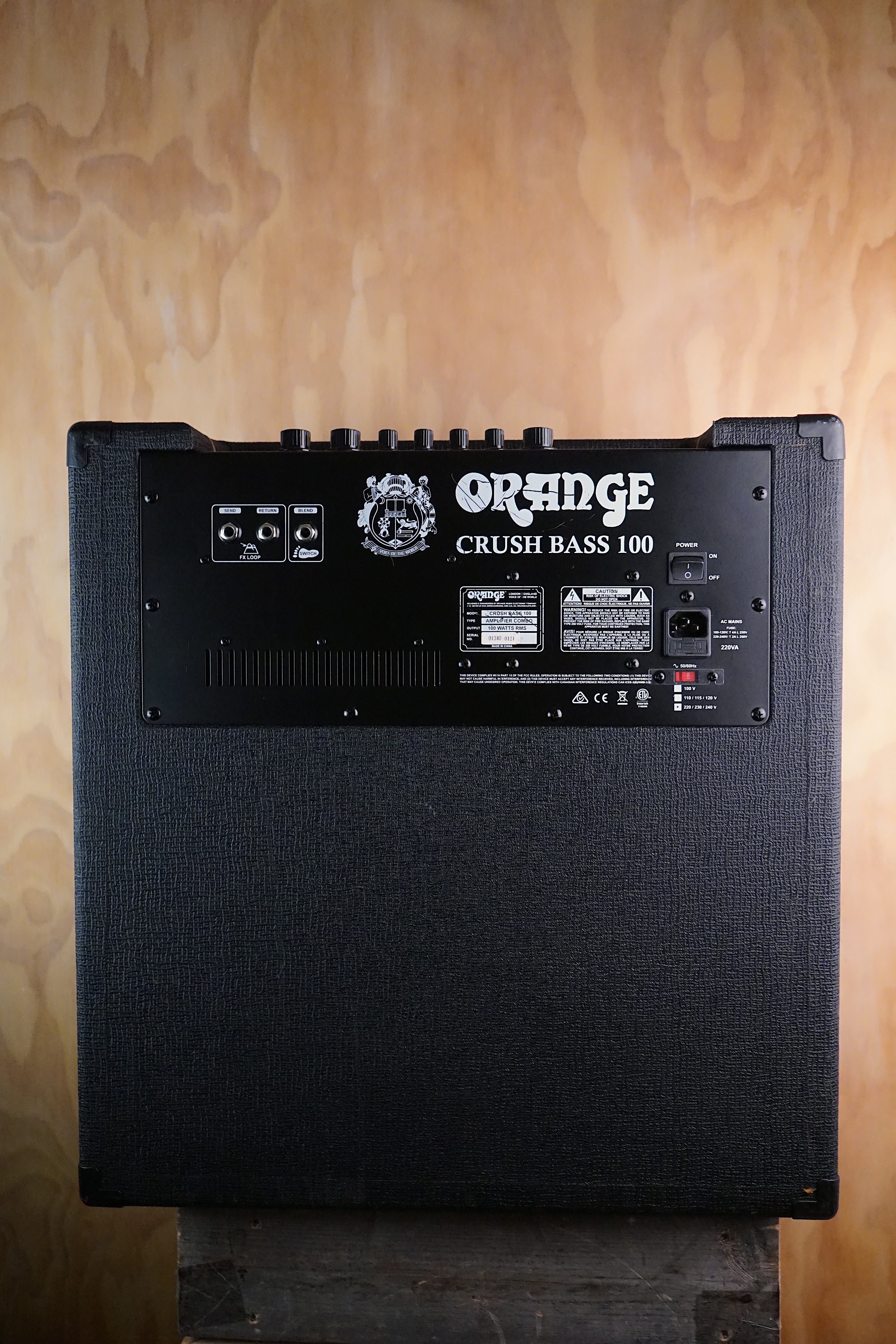 Orange Crush Bass 100 Black Bass Combo Amplifier, (Used)
