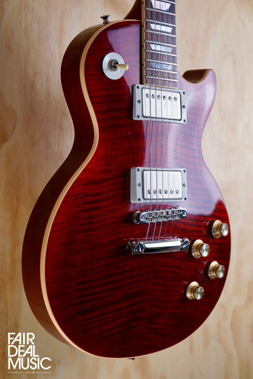 Gibson Les Paul Standard 2015 Metallic Trans Red AAA Flame, USED - Fair Deal Music