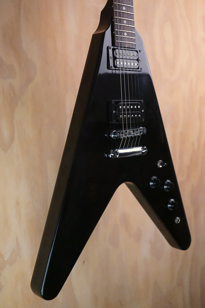 Gibson 80s Flying V Ebony Electric Guitar, (Used)