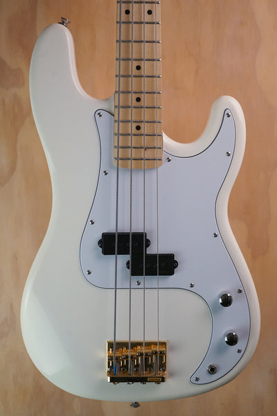 Aria Pro II STB Series White Bass Guitar, (Used)