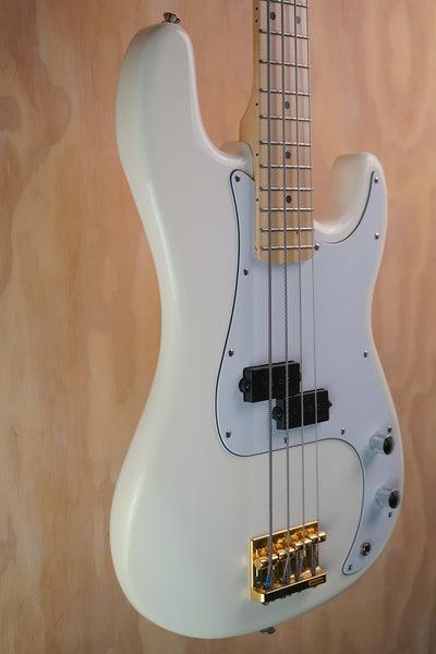 Aria Pro II STB Series White Bass Guitar, (Used)