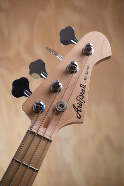 Aria Pro II STB Series White Bass Guitar, (Used)