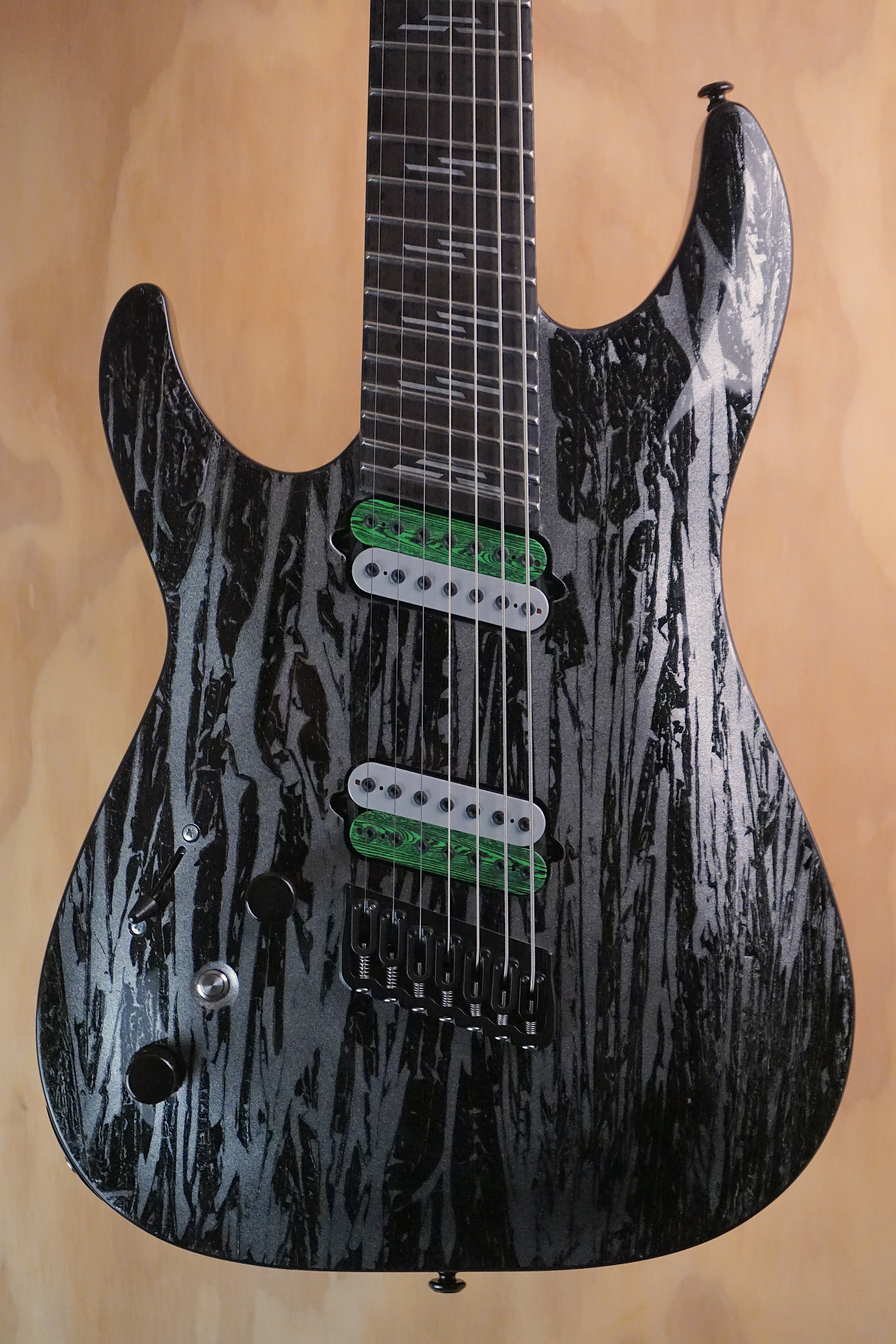 Schecter C-7 Silver Mountain Multiscale Left-Handed, (Used, Comm)