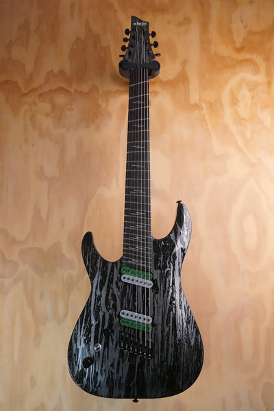 Schecter C-7 Silver Mountain Multiscale Left-Handed, (Used, Comm)