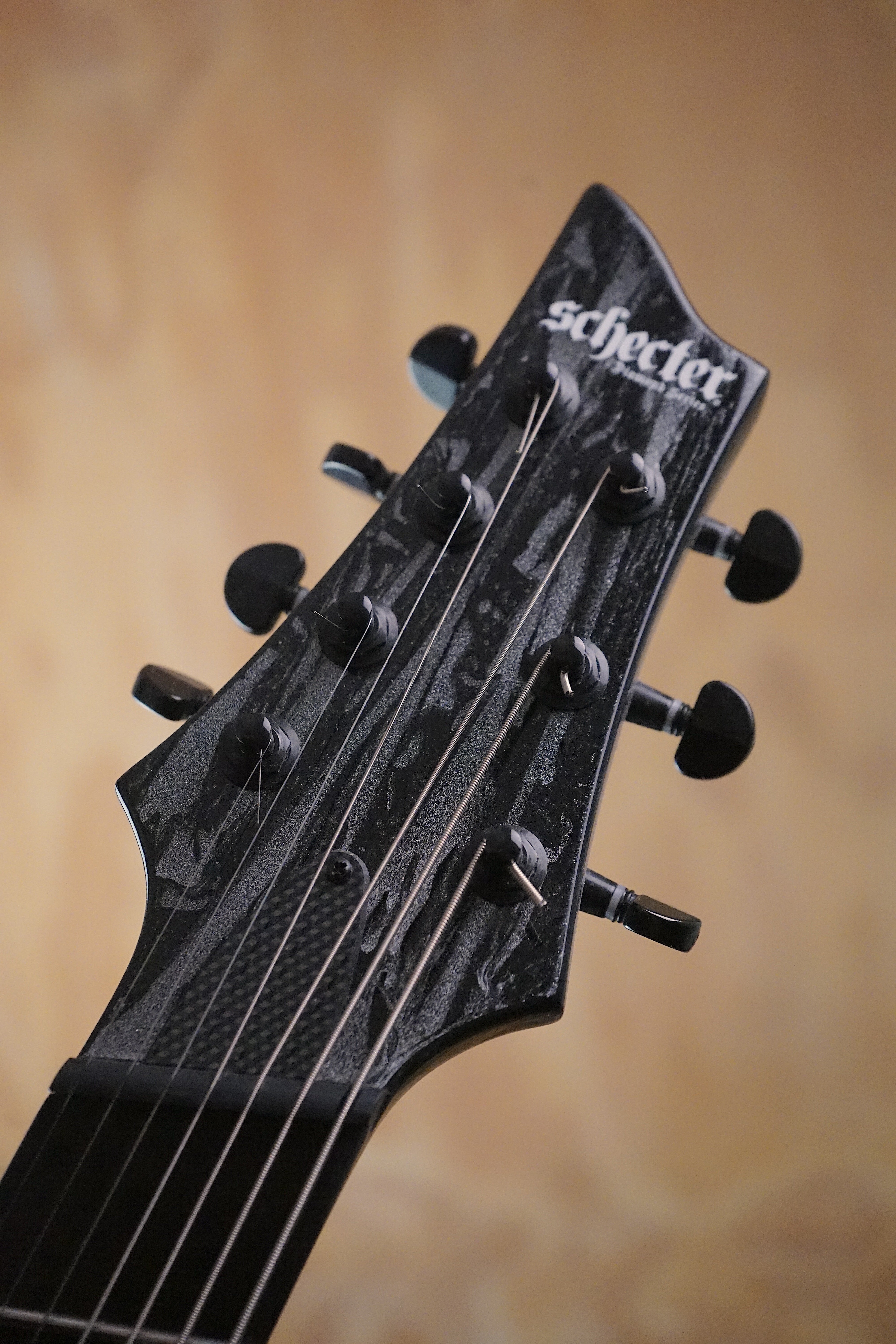 Schecter C-7 Silver Mountain Multiscale Left-Handed, (Used, Comm)