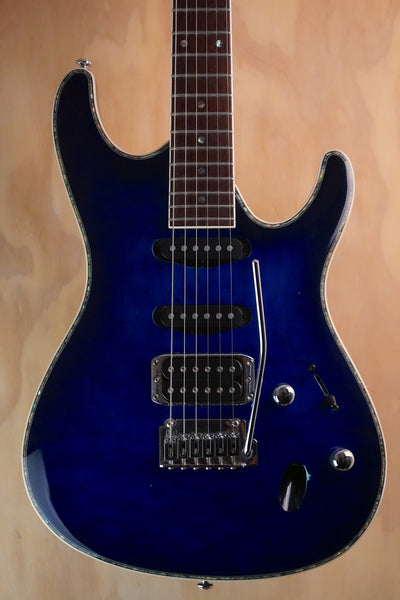 Ibanez SA360NQM Sapphire Blue Electric Guitar, (Used)