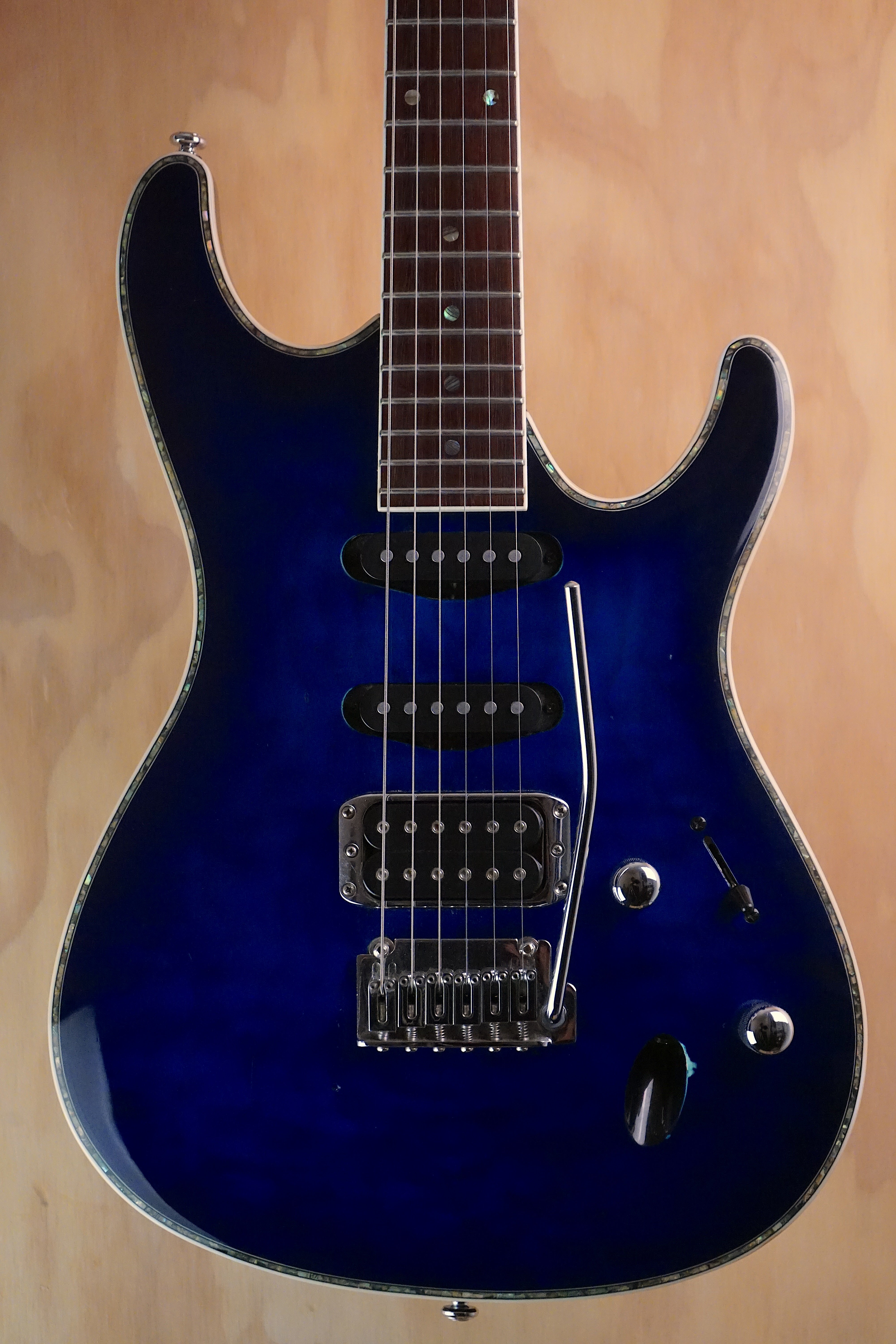 Ibanez SA360NQM Sapphire Blue Electric Guitar, (Used)