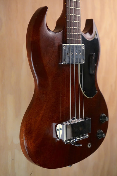 1968 Gibson EB-0 Cherry Short Scale Bass Guitar Vintage USA Bass, (Used)