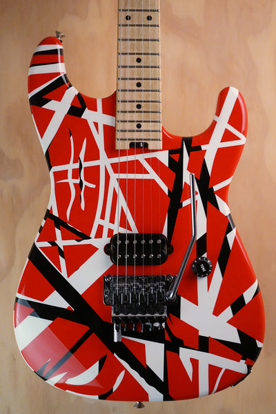 EVH Striped Series Red with Black Stripes Electric Guitar, (Used, Comm)