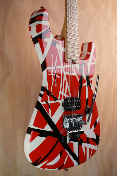 EVH Striped Series Red with Black Stripes Electric Guitar, (Used, Comm)