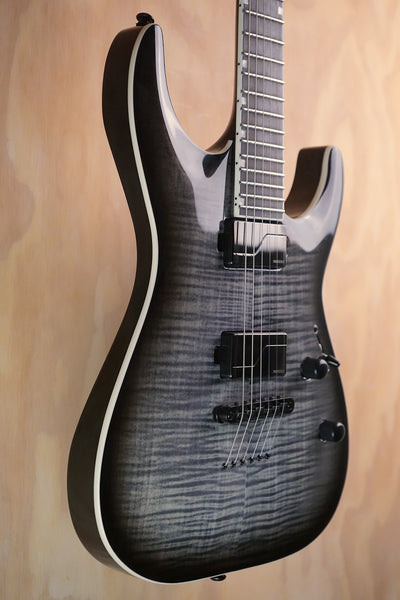 ESP LTD Deluxe MH-1000NT FM Charcoal Burst Electric Guitar, (Used)