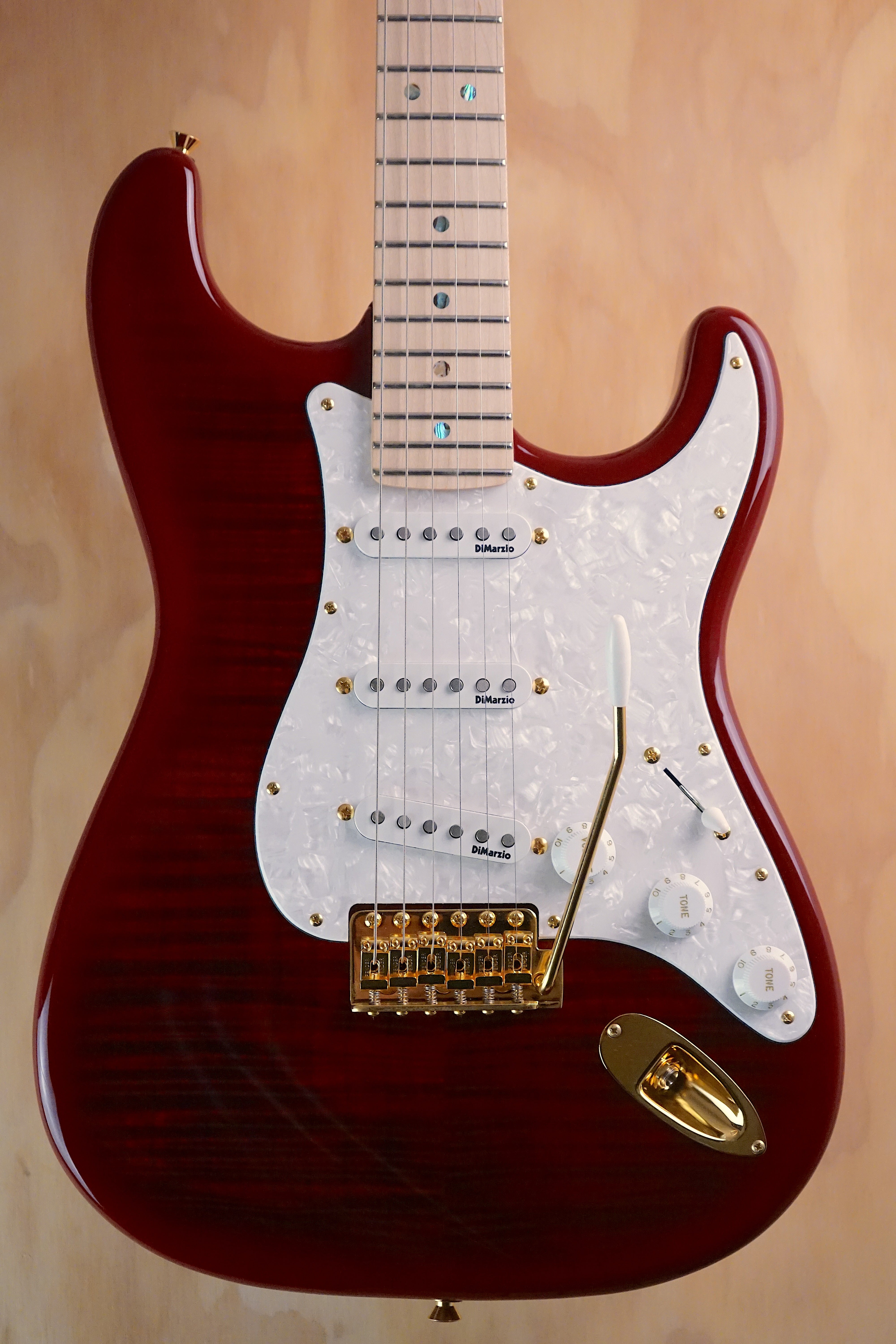 Fender Richie Kotzen Stratocaster Transparent Red Burst, (Used, Comm)