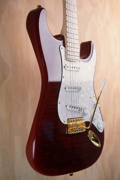 Fender Richie Kotzen Stratocaster Transparent Red Burst, (Used, Comm)