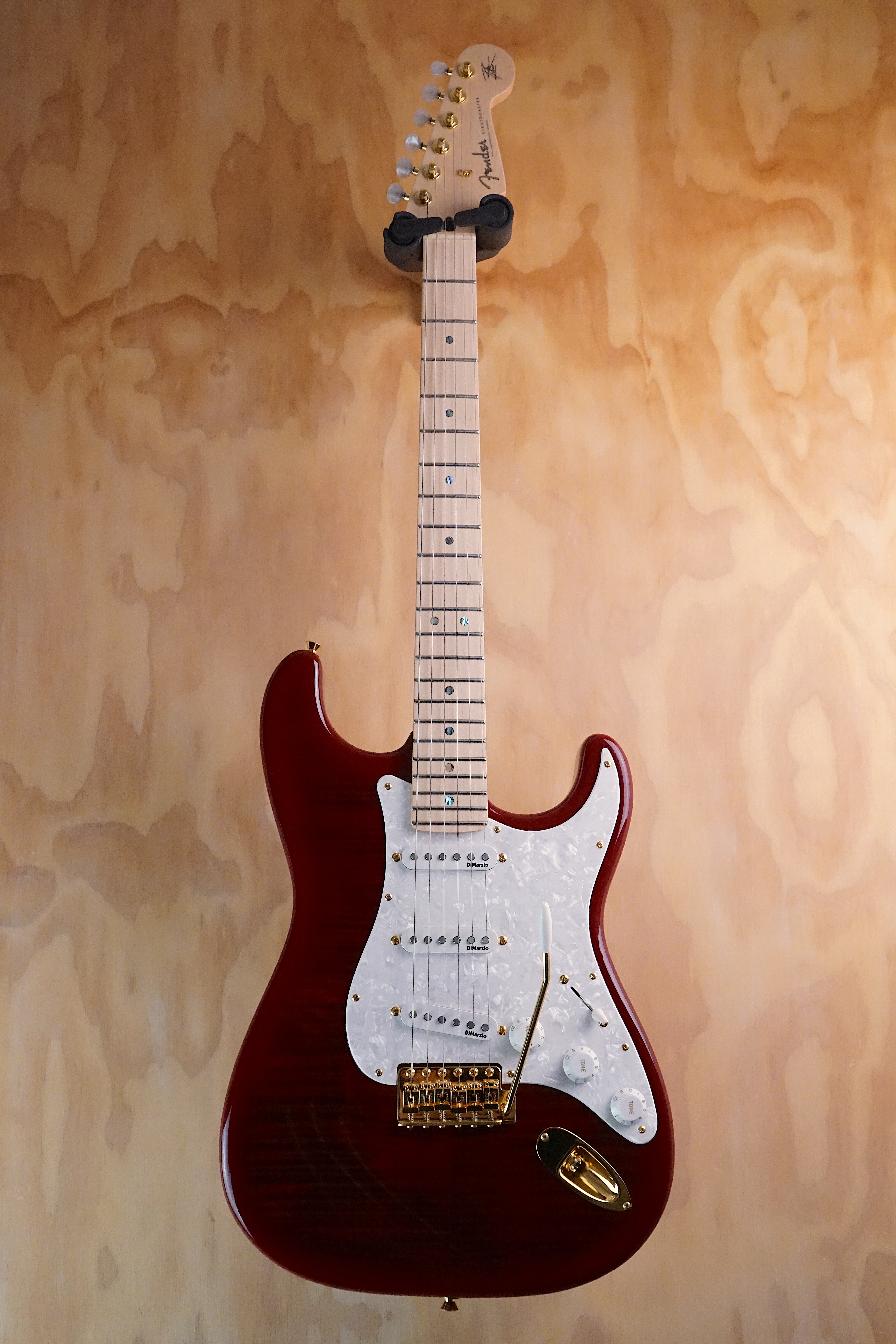 Fender Richie Kotzen Stratocaster Transparent Red Burst, (Used, Comm)