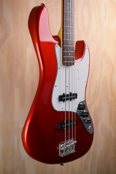 Fender JB-62 Jazz Bass Candy Apple Red Bass Guitar, (Used, Comm)