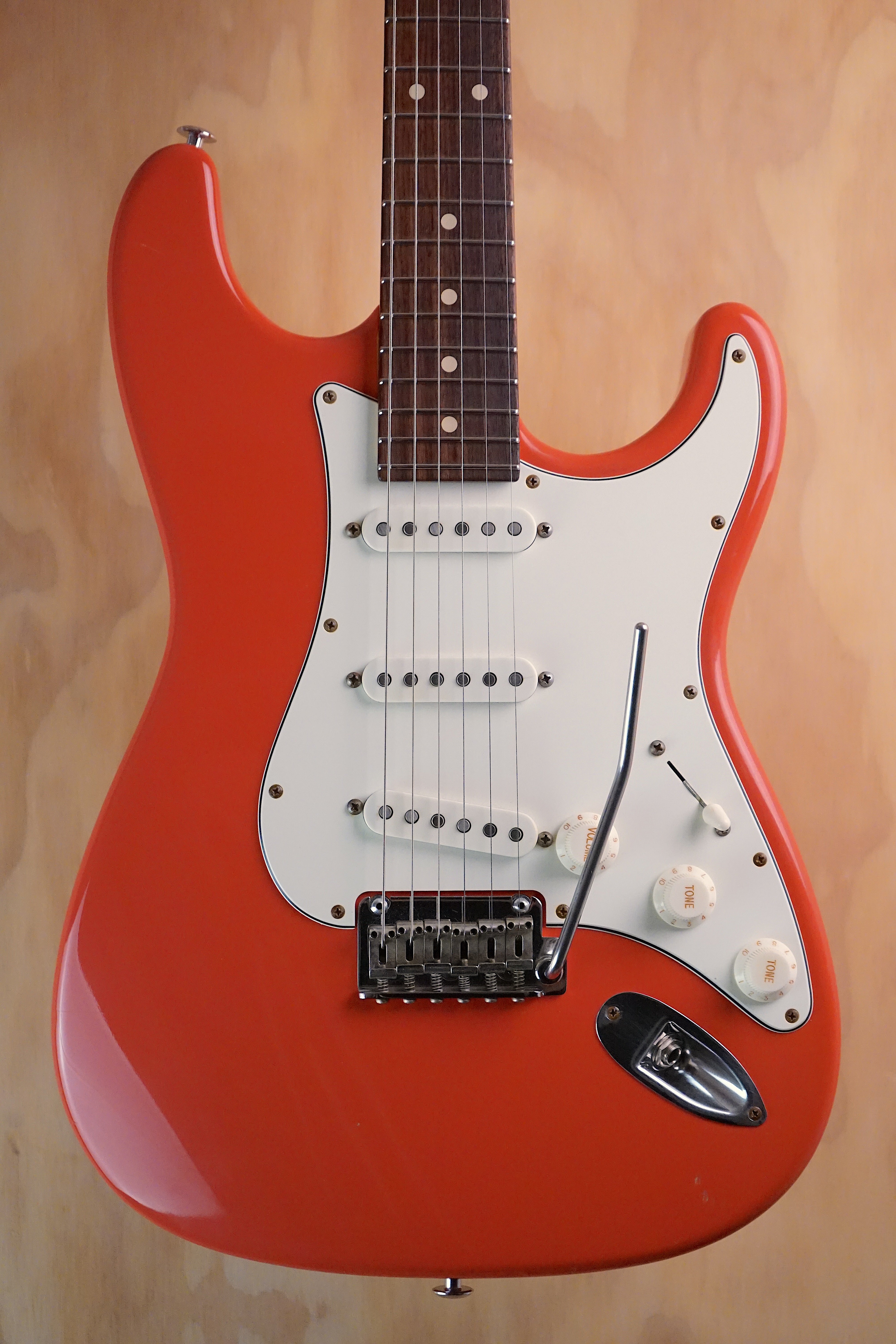 Suhr Classic Antique Pro Fiesta Red SSS Electric Guitar, (Used, Comm)