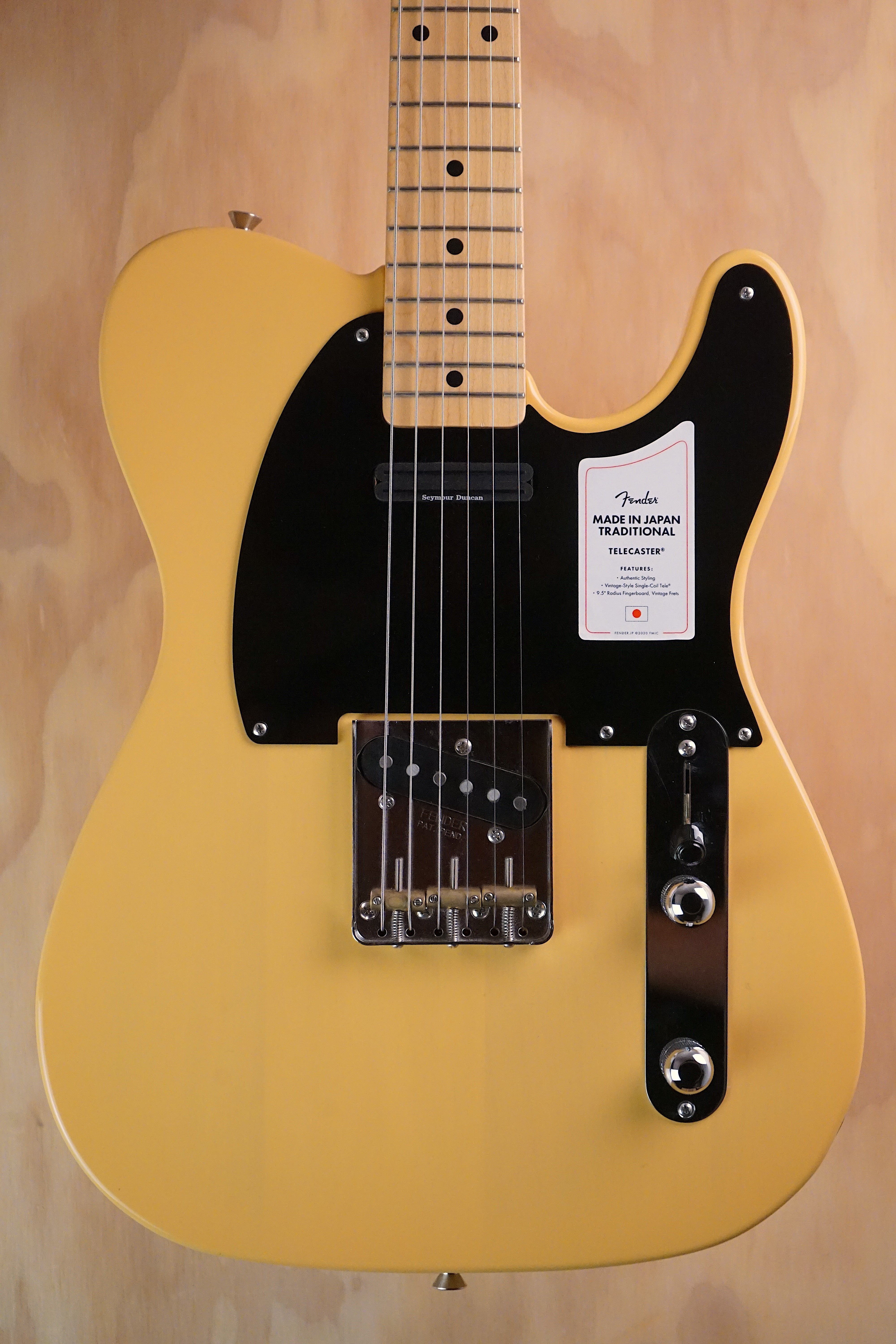Fender Made in Japan Traditional II ’50s Telecaster Butterscotch Blonde Seymour Duncan Hot Rails Neck Mod, (Used, Comm)
