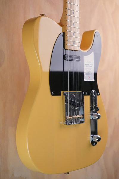 Fender Made in Japan Traditional II ’50s Telecaster Butterscotch Blonde Seymour Duncan Hot Rails Neck Mod, (Used, Comm)