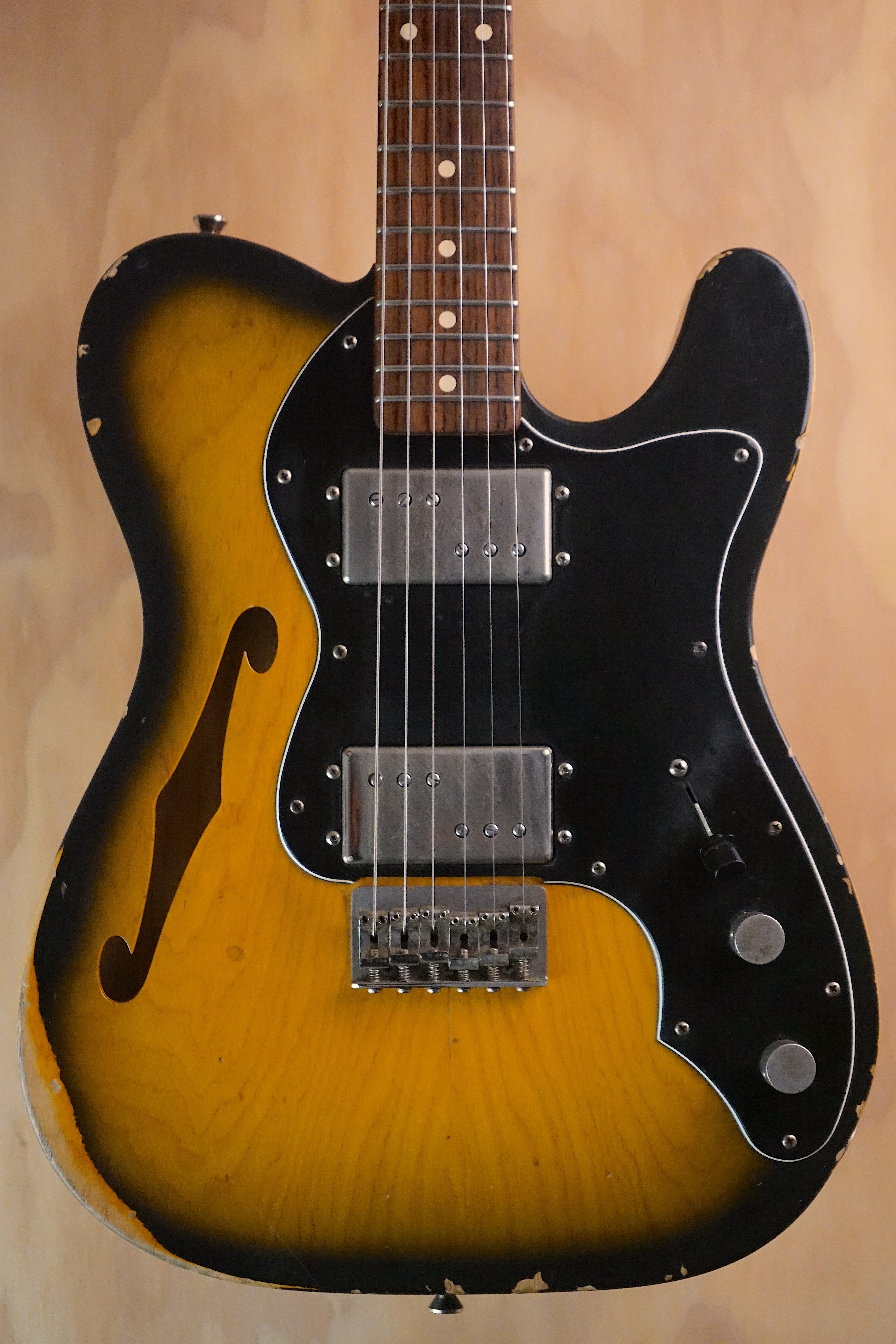 Nashguitars T-72TL 2-Tone Sunburst Relic HH Thinline, (Used, Comm)