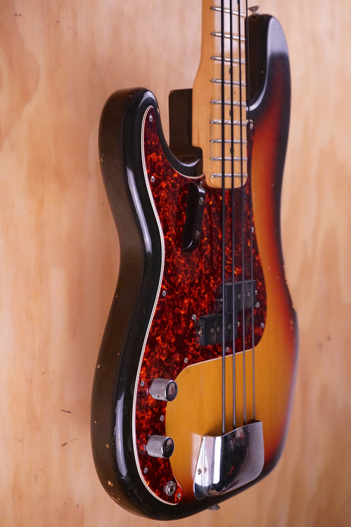 1973 Fender Precision Bass in Sunburst Left-handed Converted to Right, (Used, Comm) - Fair Deal Music
