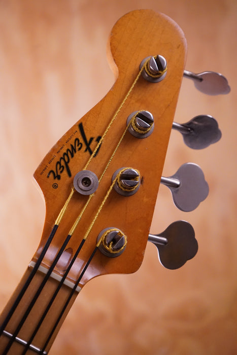 1973 Fender Precision Bass in Sunburst Left-handed Converted to Right, (Used, Comm) - Fair Deal Music