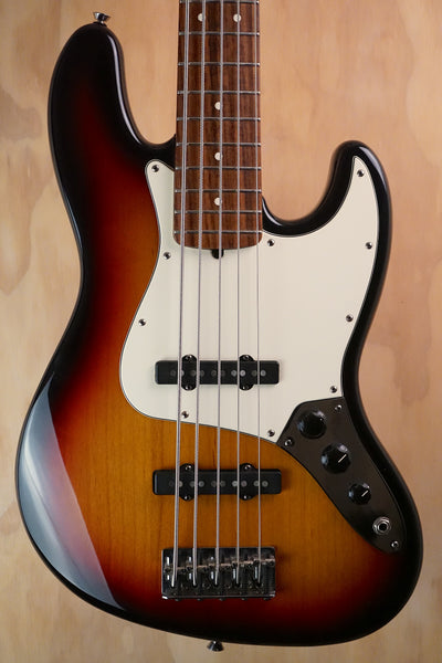 Fender American Series Jazz Bass V with S-1 Switch 3-Tone Sunburst, (Used, Comm)