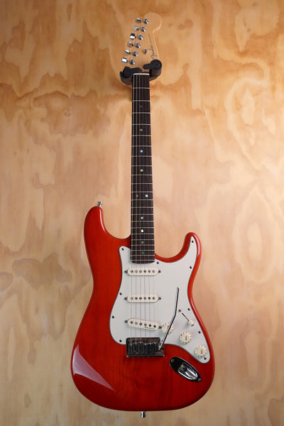Fender American Deluxe Stratocaster Aged Cherry Burst, (Used, Comm)