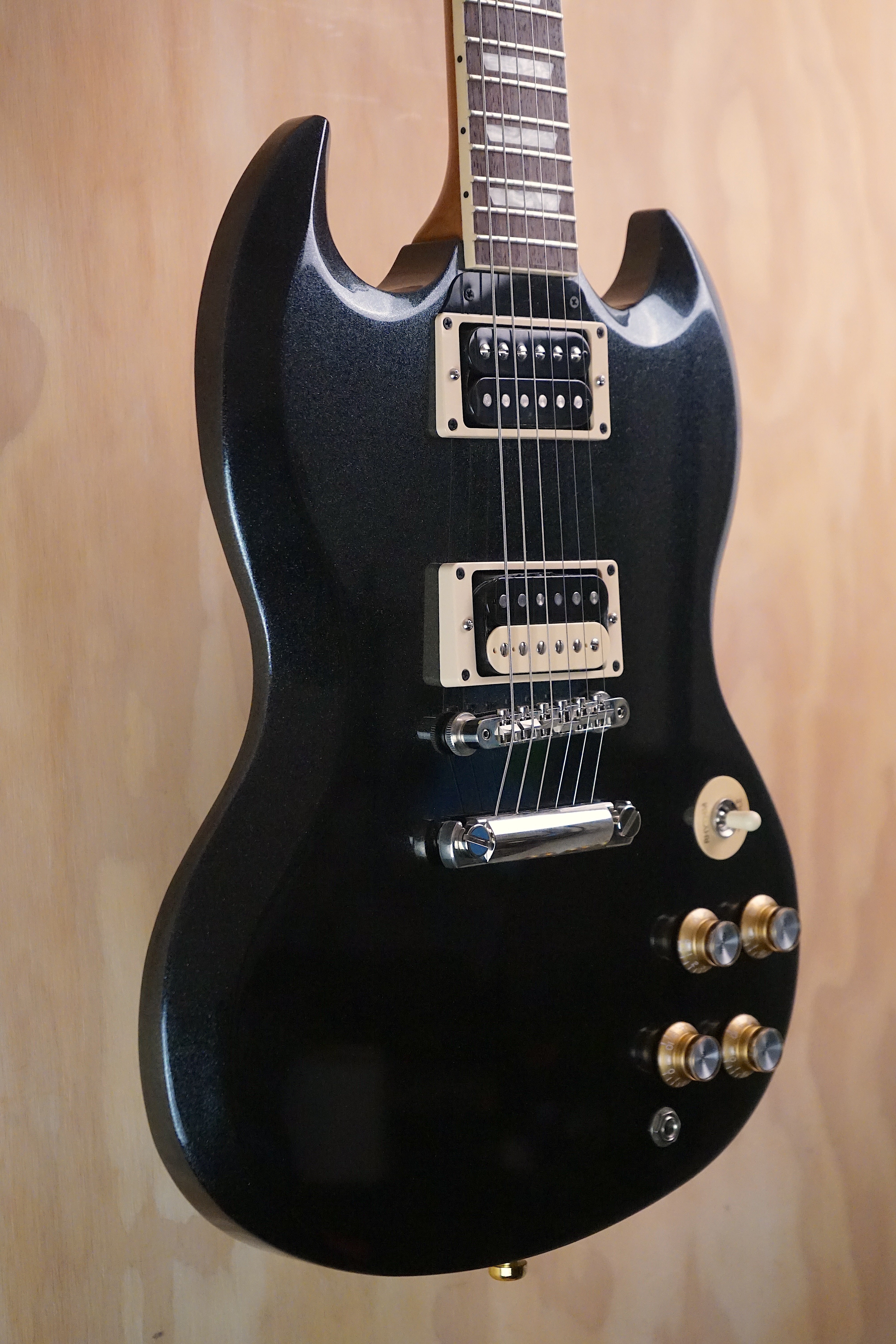 Gibson Mod Shop SG Graphite Sparkle, (Used, Comm) - Fair Deal Music