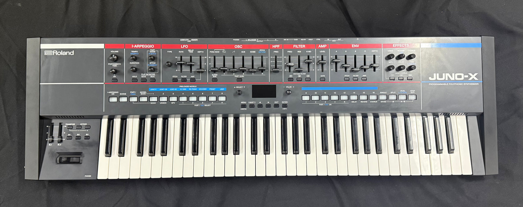 Roland JUNO-X Programmable Polyphonic Synthesizer, (Used) z5n1576 - Fair Deal Music