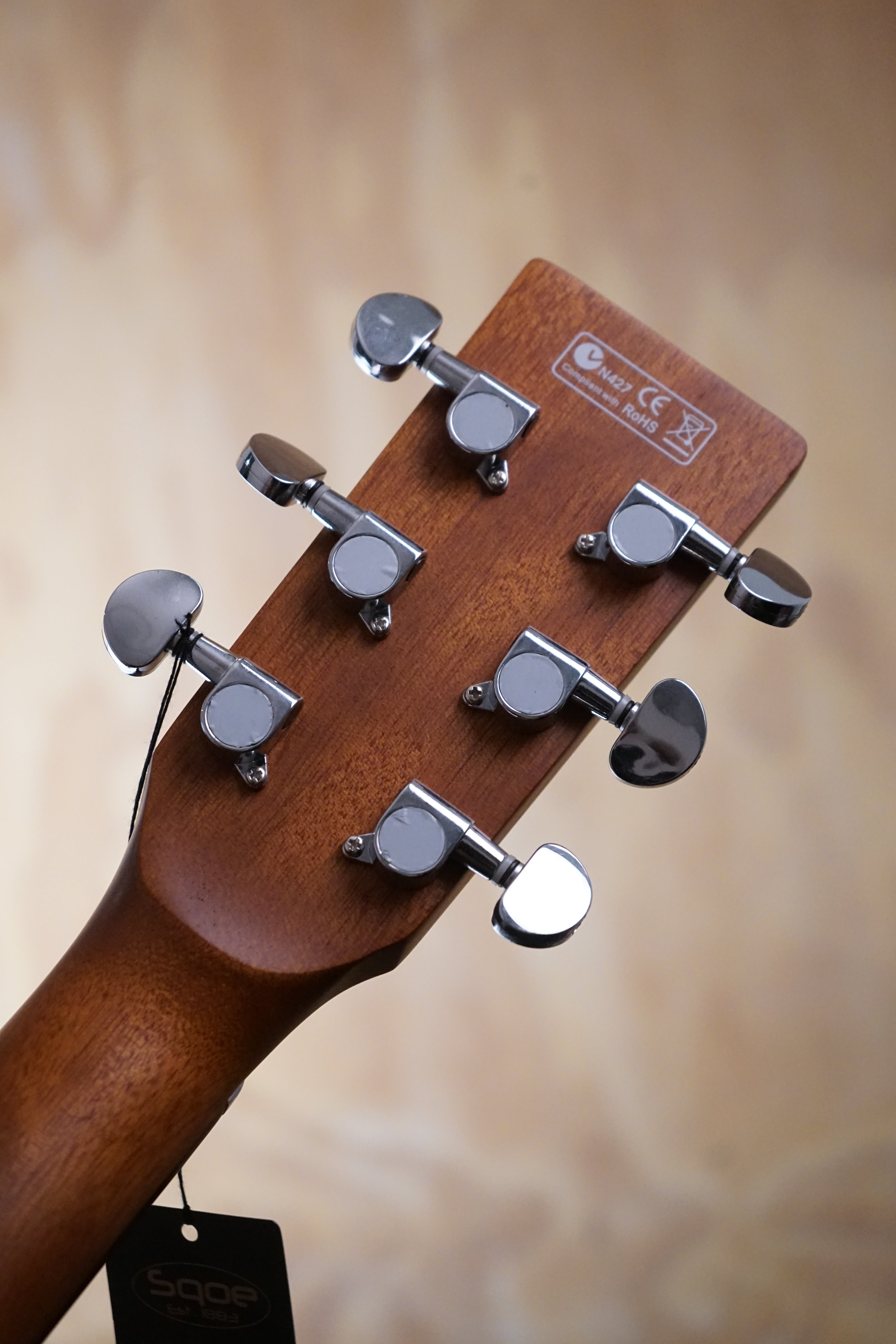 SQOE ED-60N Electro Acoustic Guitar Natural - Fair Deal Music