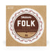 D'Addario EJ32 Folk Nylon Silver-plated & Black Nylon Acoustic Guitar Strings, Ball-End - Fair Deal Music