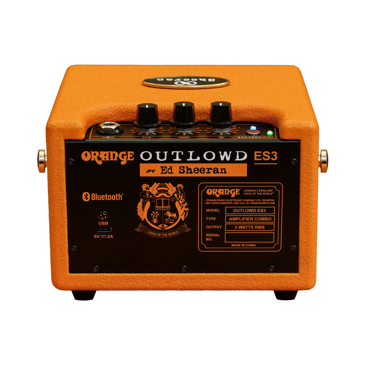 Orange Outlowd ES3 Ed Sheeran 3W Acoustic Mini Amp & Bluetooth Speaker