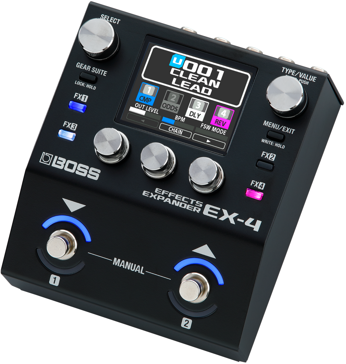 EMBARGO 24TH SEPTEMBER 8AM Boss EX-4 Effects Expander Multi-Effects Pedal - Fair Deal Music