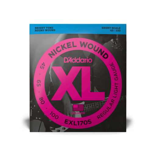 D'Addario 45-100 Regular Light, Short Scale, XL Nickel Bass Strings - Fair Deal Music