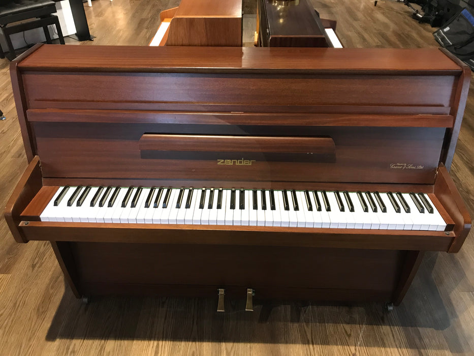 Zender 1978 Upright Piano in Mahogany Brown (Used) - Fair Deal Music
