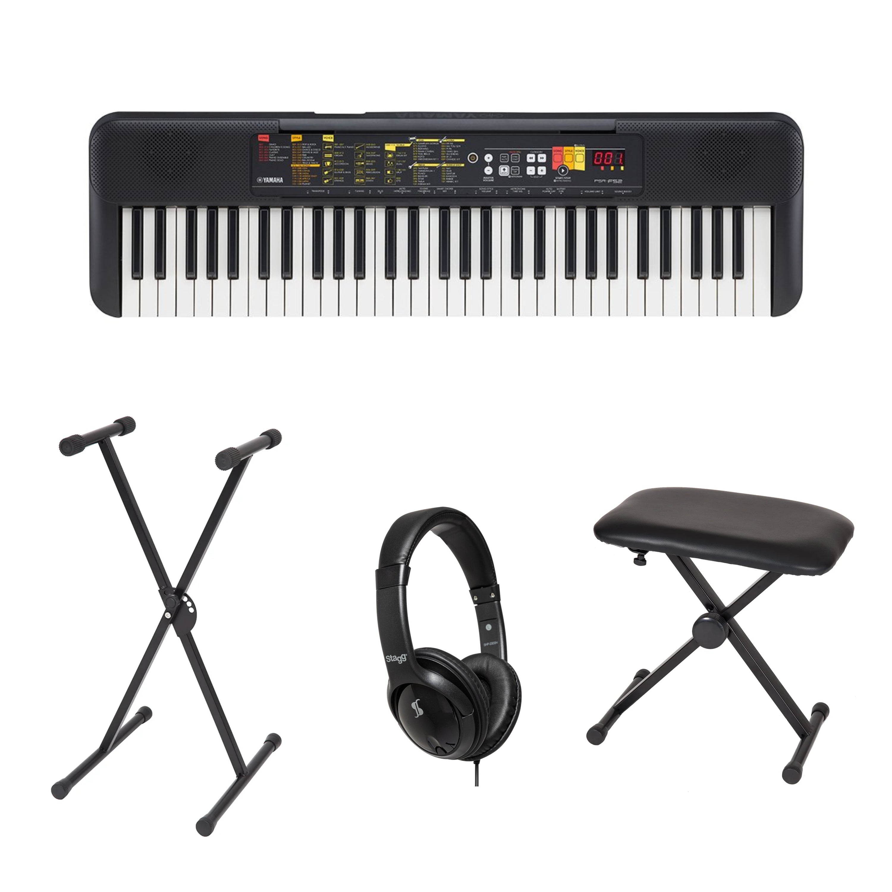 Yamaha PSR-F52 Portable Keyboard Bundle - Fair Deal Music