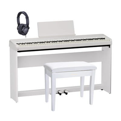 Roland FP-40 Portable Digital Piano Home Bundle - White - Fair Deal Music