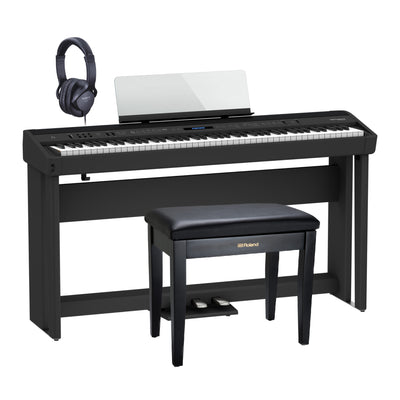 Roland FP-90X Premium Portable Piano Black Bundle - Fair Deal Music