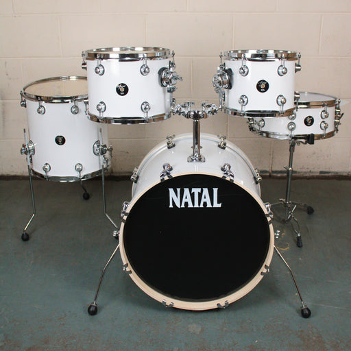 Natal Spirit Series Fusion 20 5-Piece Shell Pack, White - Fair Deal Music