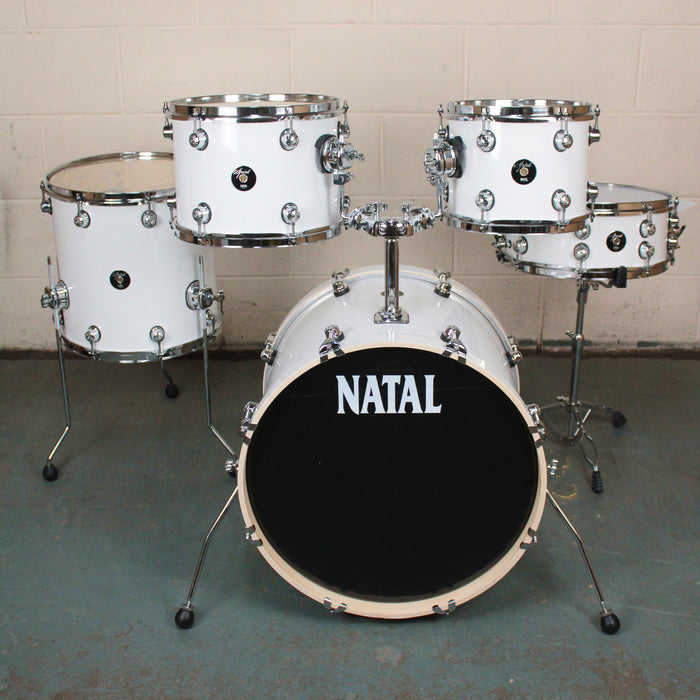 Natal Spirit Series Fusion 20 5-Piece Shell Pack, White - Fair Deal Music