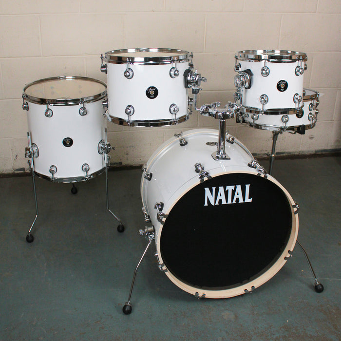 Natal Spirit Series Fusion 20 5-Piece Shell Pack, White - Fair Deal Music