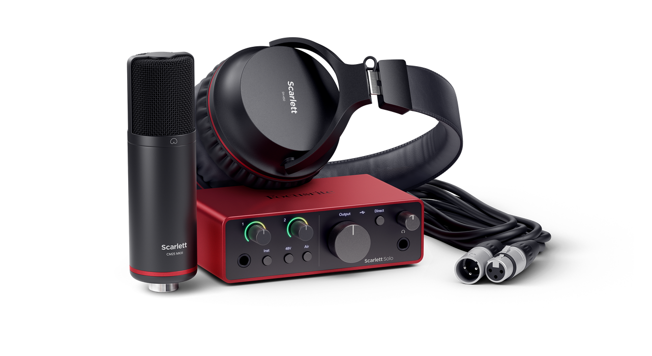 Focusrite Scarlett Solo Studio 4th Gen Bundle - Fair Deal Music