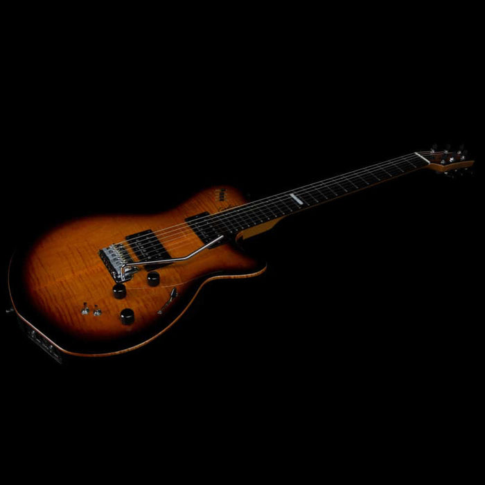 Godin LGXT 3 Voice Electric Guitar ~ Cognac Burst Flame - Fair Deal Music